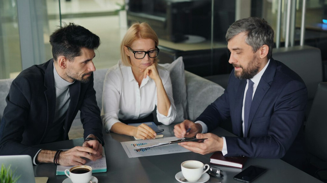 corporate team meeting